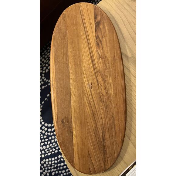 Dansk Denmark designs ltd. IHQ Brown wood tray 22 1/2 inches long MCM Midcentury - Picture 2 of 3